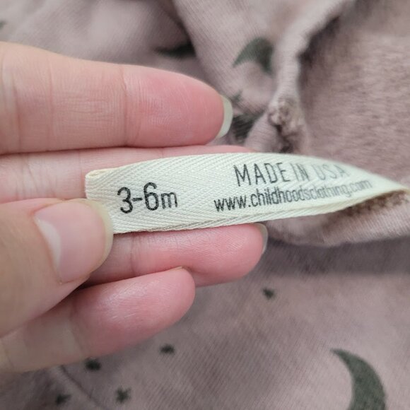 Childhoods Crewneck Lunar Mauve Moon Peplum Ruffle Long Sleeve Sweatshirt 3-6M - Picture 6 of 6